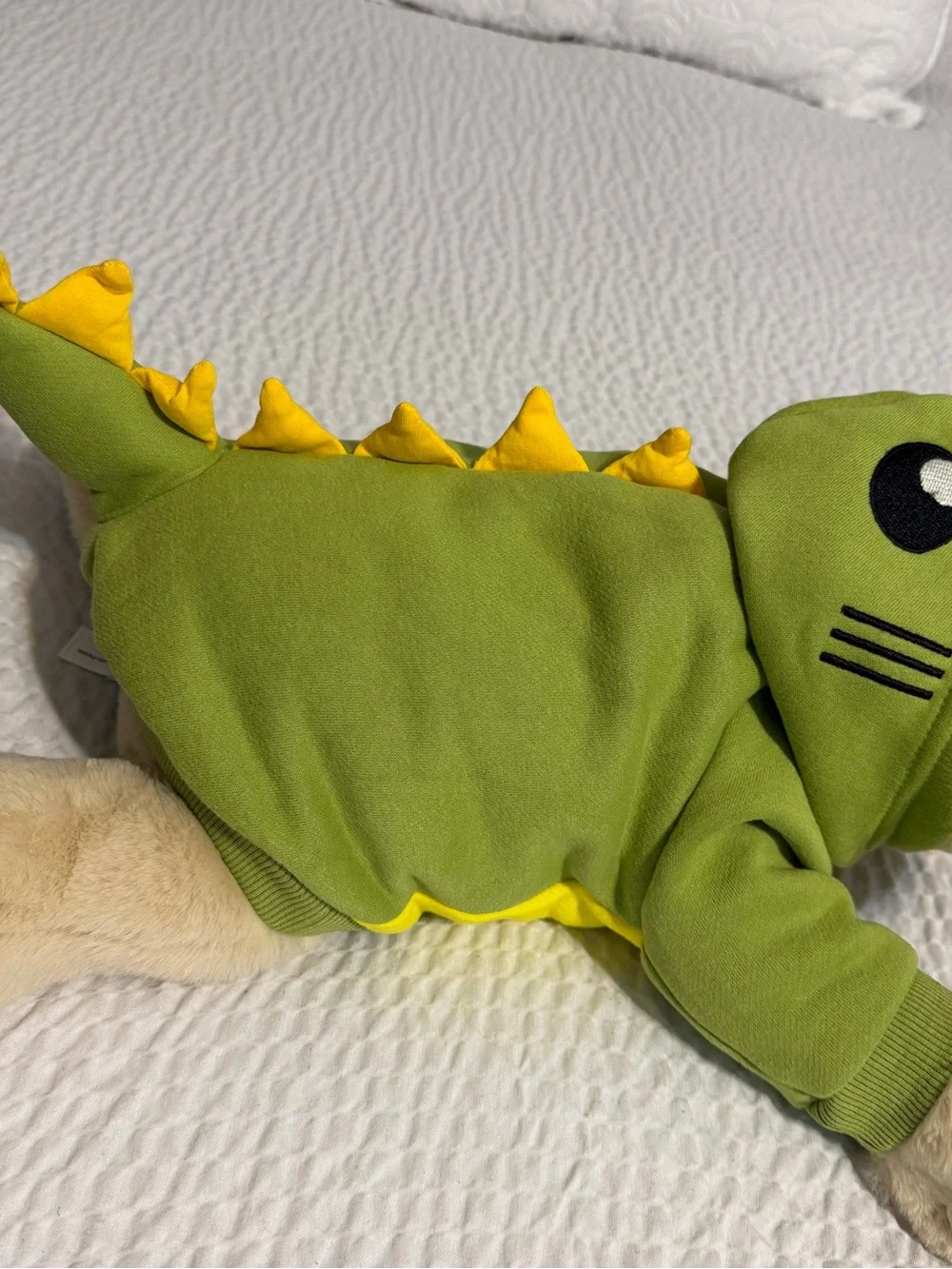 Dog Dinosaur Costume Small Dog Halloween Costume Warm Fleece Hoodie - Small
